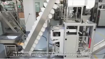 Vertical Form Fill Seal Machine with Four Heads Linear Weighers