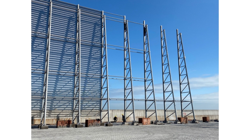 WalMax Steel Wind Fence for Dust Control
