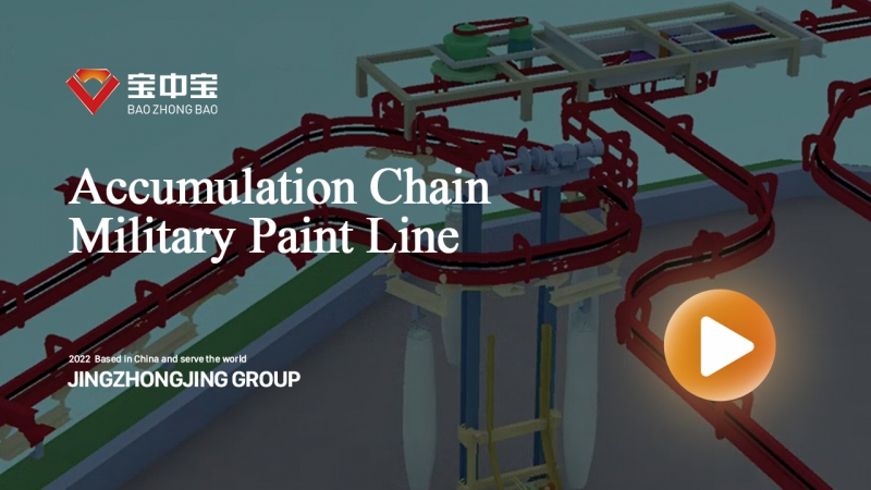 Military Factory Paint Line with Accumulation Chain