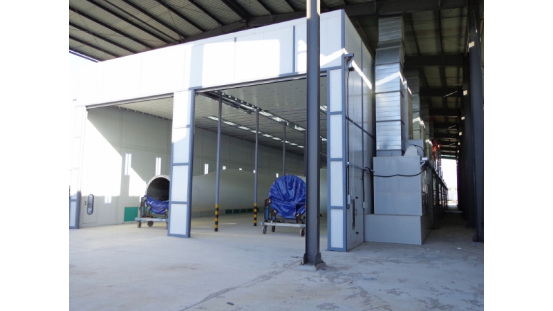 Automatic Painting Booths for Wind Energy Industry