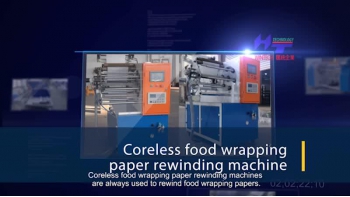 Coreless Food Wrapping Paper Rewinding Machine