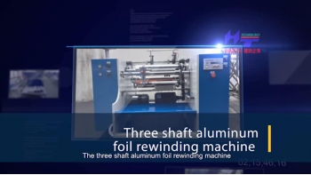 Three Shaft Aluminum Foil Rewinding Machine
