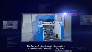 Five Shaft Cling Film Rewinding Machine