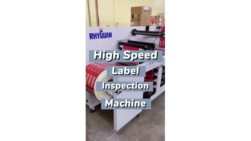 Label Inspection Machine at Customer's Site