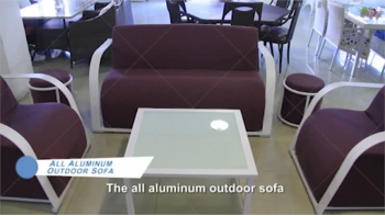 All Aluminum Outdoor Sofa
