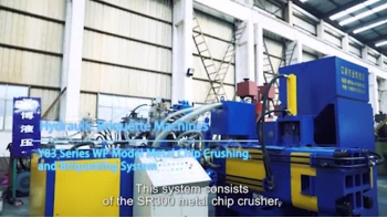 Metal Chip Crushing and Briquetting System