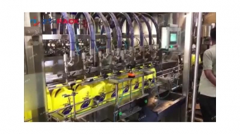 5L Engine Oil Packing Line In Saudi Arabic Factory