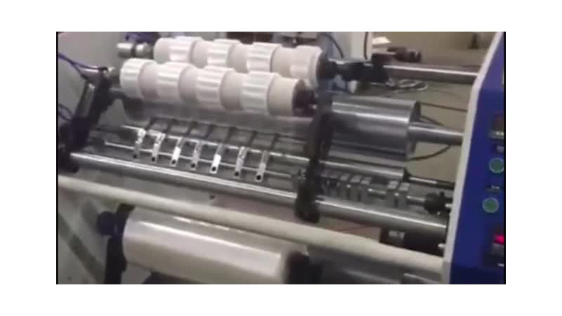 Semi-automatic Cling Film Slitter Rewinder