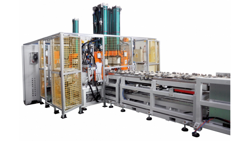 Automatic production line for outer shell of washing machine drum