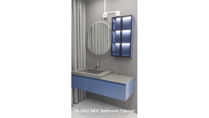 Blue Bathroom Cabinet