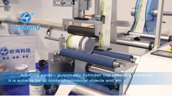 Semi Automatic Top Labeling Machine for Cylindrical Bottles